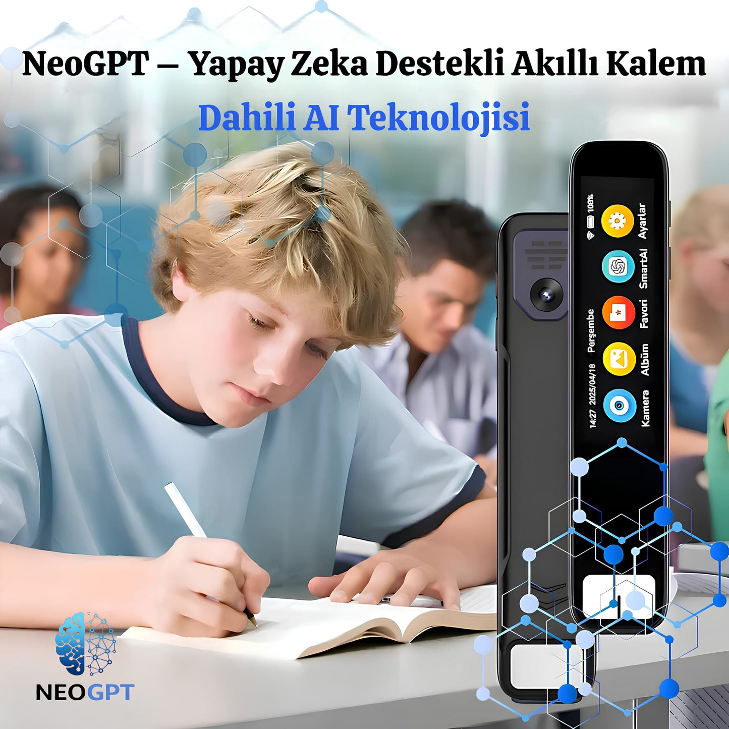 NeoGPT – Yapay Zeka Destekli Akıllı Kalem (150 Dil + ChatGPT Desteği)