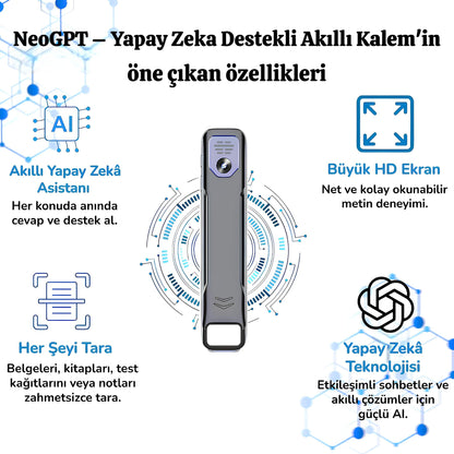 NeoGPT – Yapay Zeka Destekli Akıllı Kalem (150 Dil + ChatGPT Desteği)