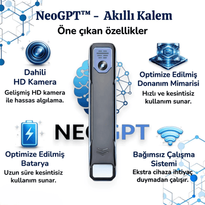 NeoGPT™ – Yapay Zeka Destekli Akıllı Kalem (150 Dil + ChatGPT Desteği)